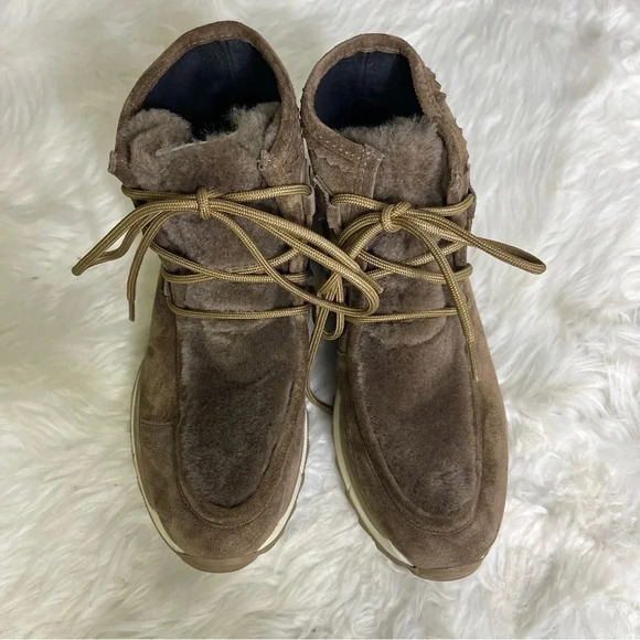 GAIMO Marcel Fur Caribou MARCEL Suede Ankle Boots Moccasin Size 37 6.5 7 - Picture 8 of 11